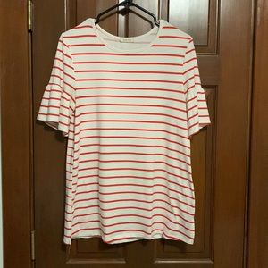 Bohme red and white striped t-shirt